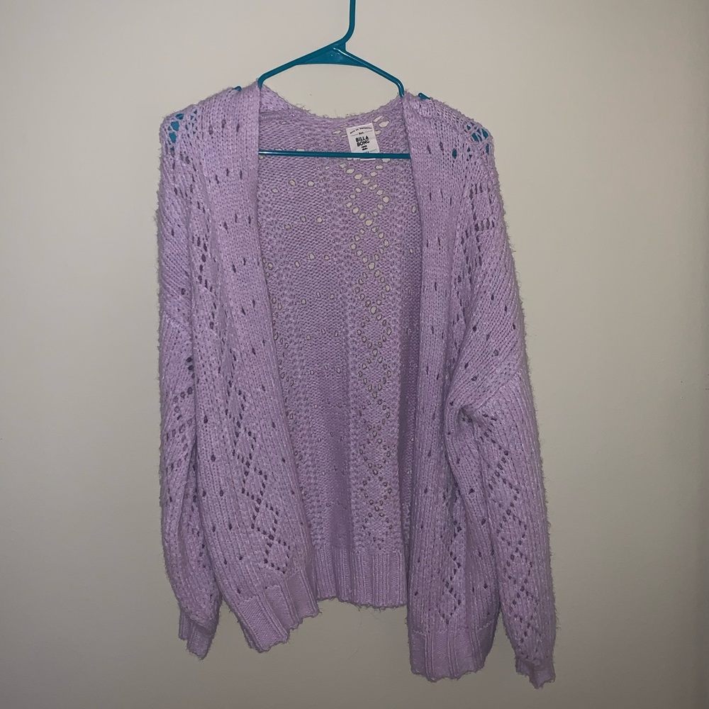 Buckle Billabong Knitted Lilac Cardigan
